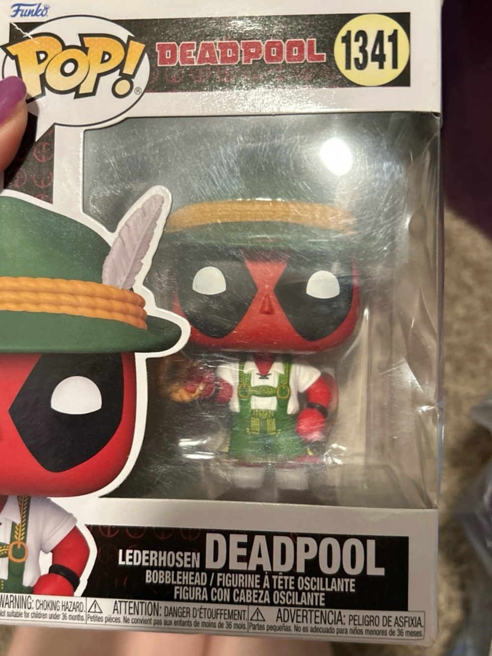 Funko Deadpool in Green Lederhosen with Red Mask